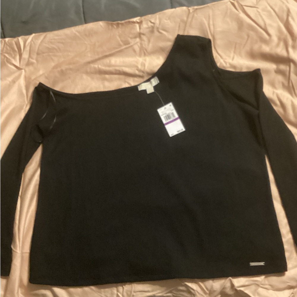 MICHAEL Michael Kors Black Long Sleeve Top